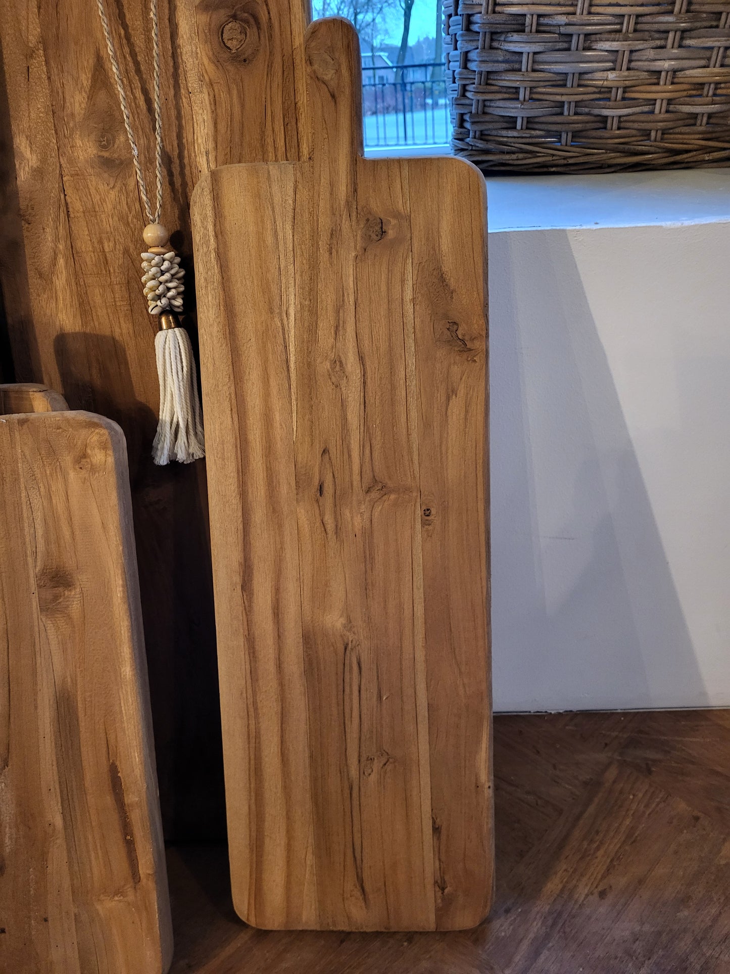 Houten plank met handvat maat M