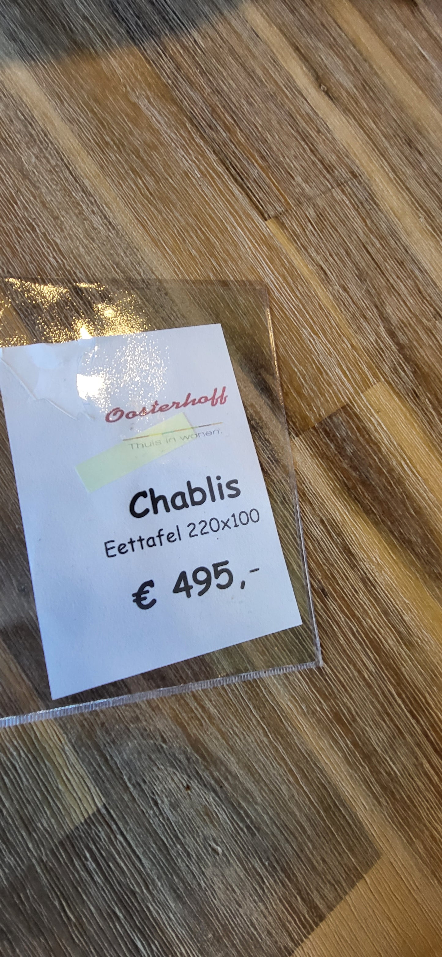 Eetkamertafel Chablis