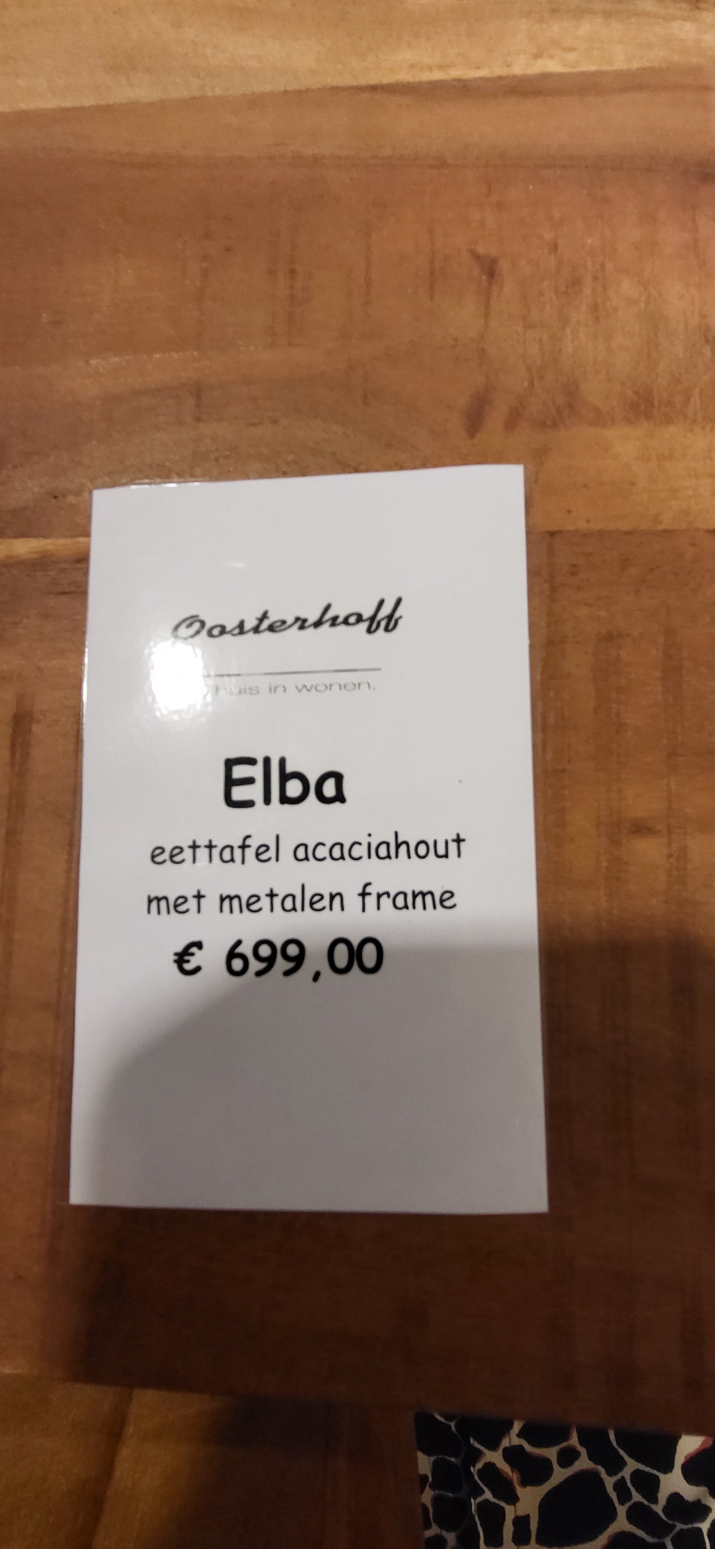 Eetkamertafel Elba