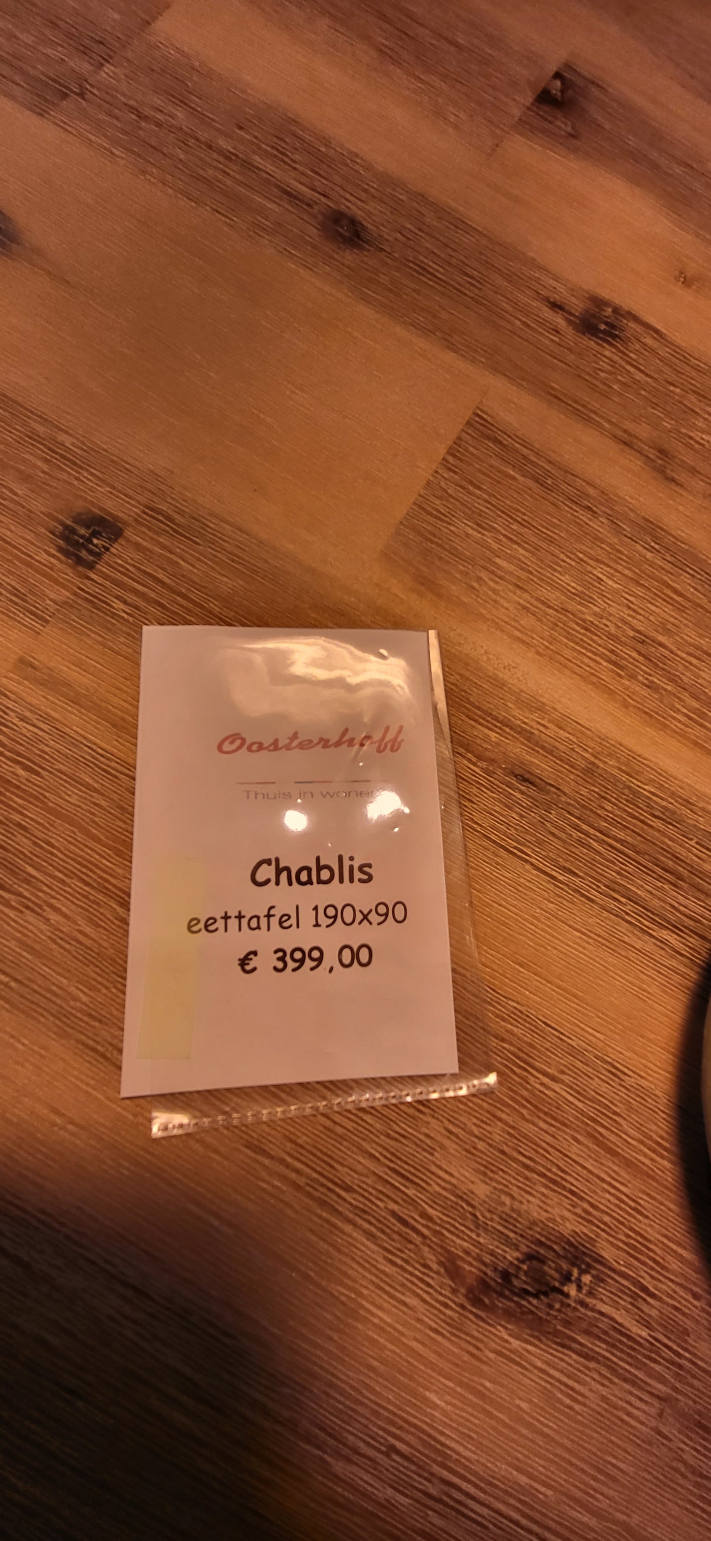 Eetkamertafel Chablis