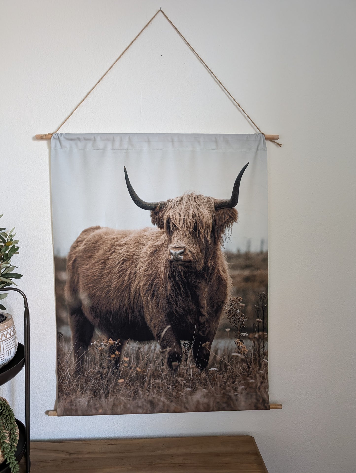 Wanddoek met Schotse Hooglander