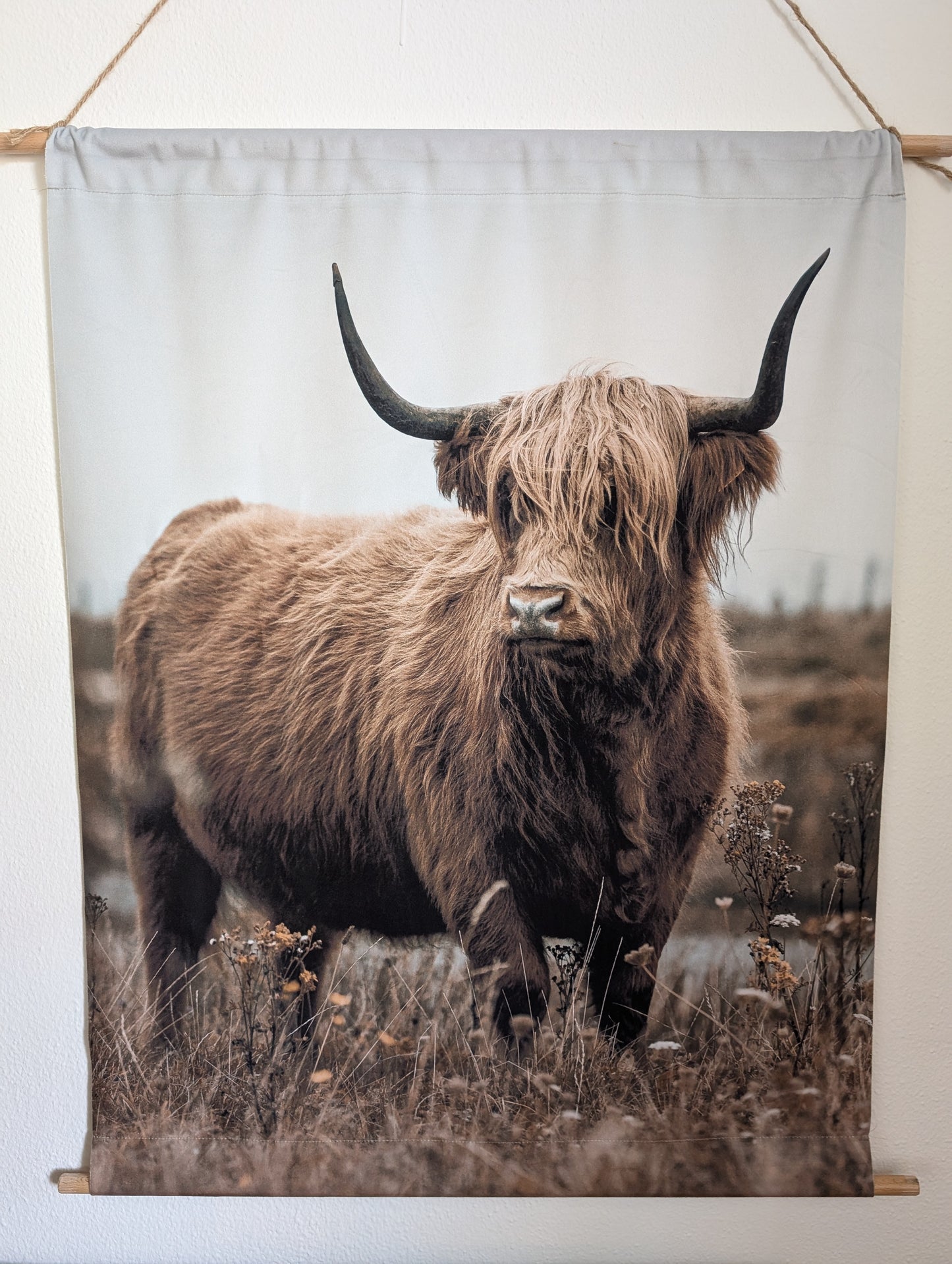 Wanddoek met Schotse Hooglander