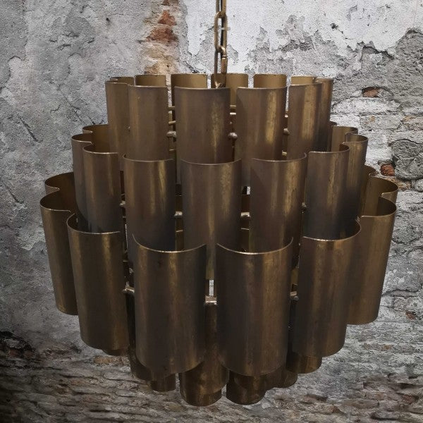 Hanglamp oud goudkleur