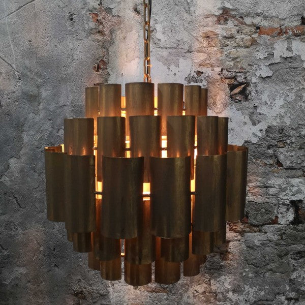 Hanglamp oud goudkleur