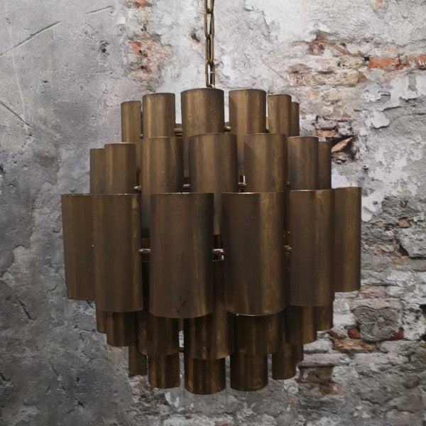 Hanglamp oud goudkleur