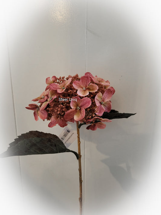 Kunst hortensia oud roze