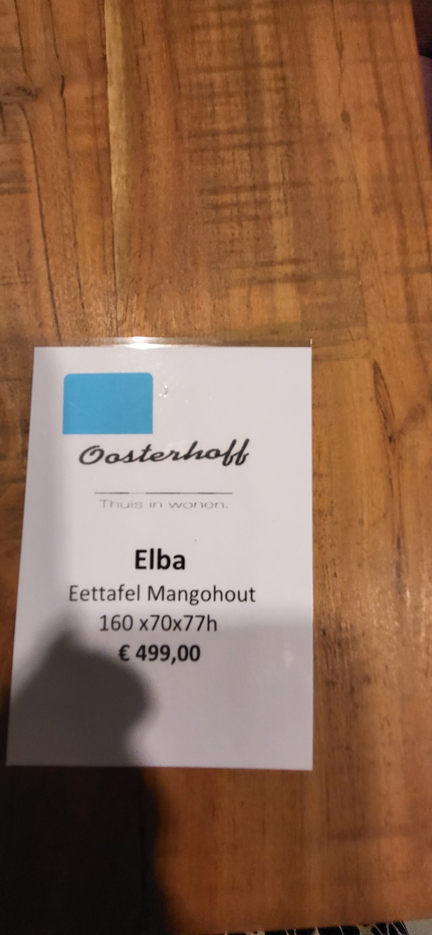 Eetkamertafel Elba