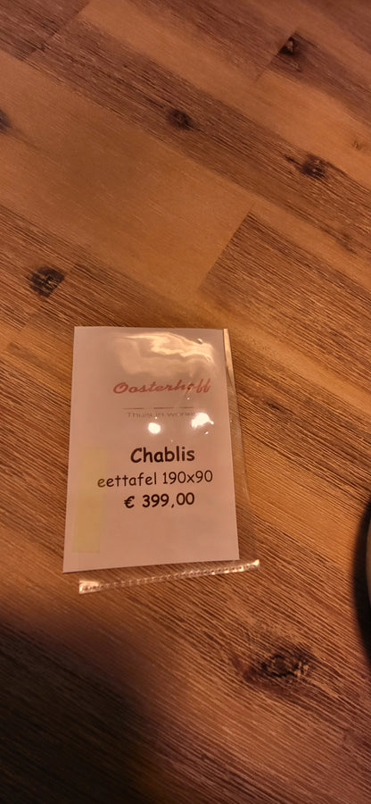 Eetkamertafel Chablis
