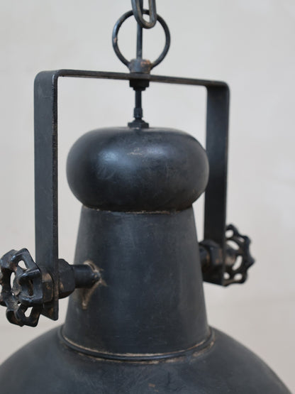 Industriële hanglamp H40/D32 cm antiek zwart