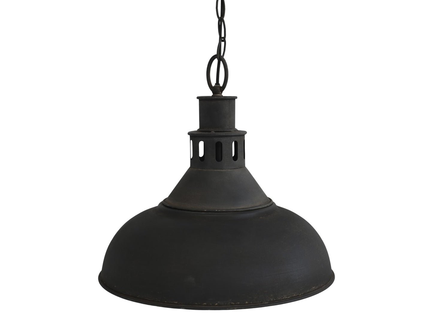Industriële hanglamp H32,5/D36cm antiek zwart