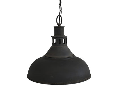 Industriële hanglamp H32,5/D36cm antiek zwart
