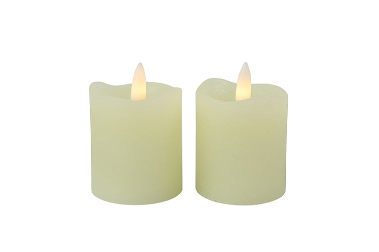 Led kaars creme