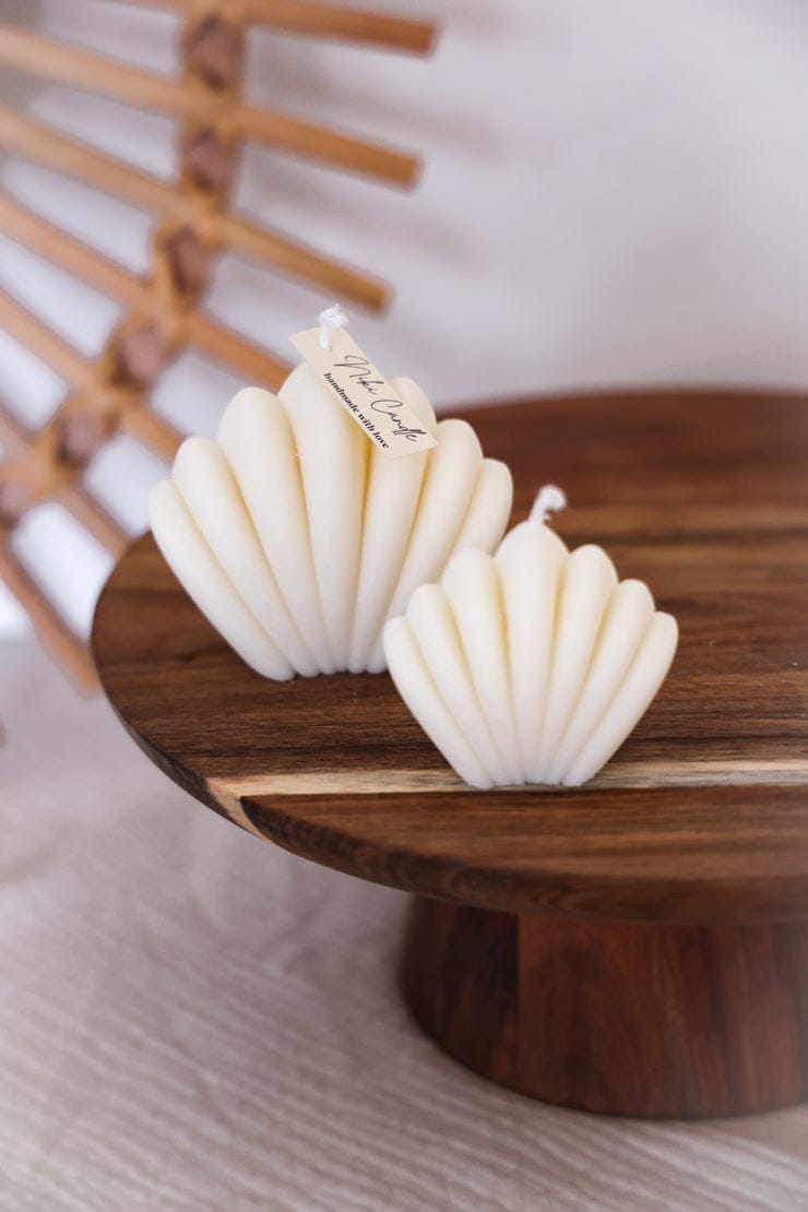 Handgemaakte kaarsen set Off white