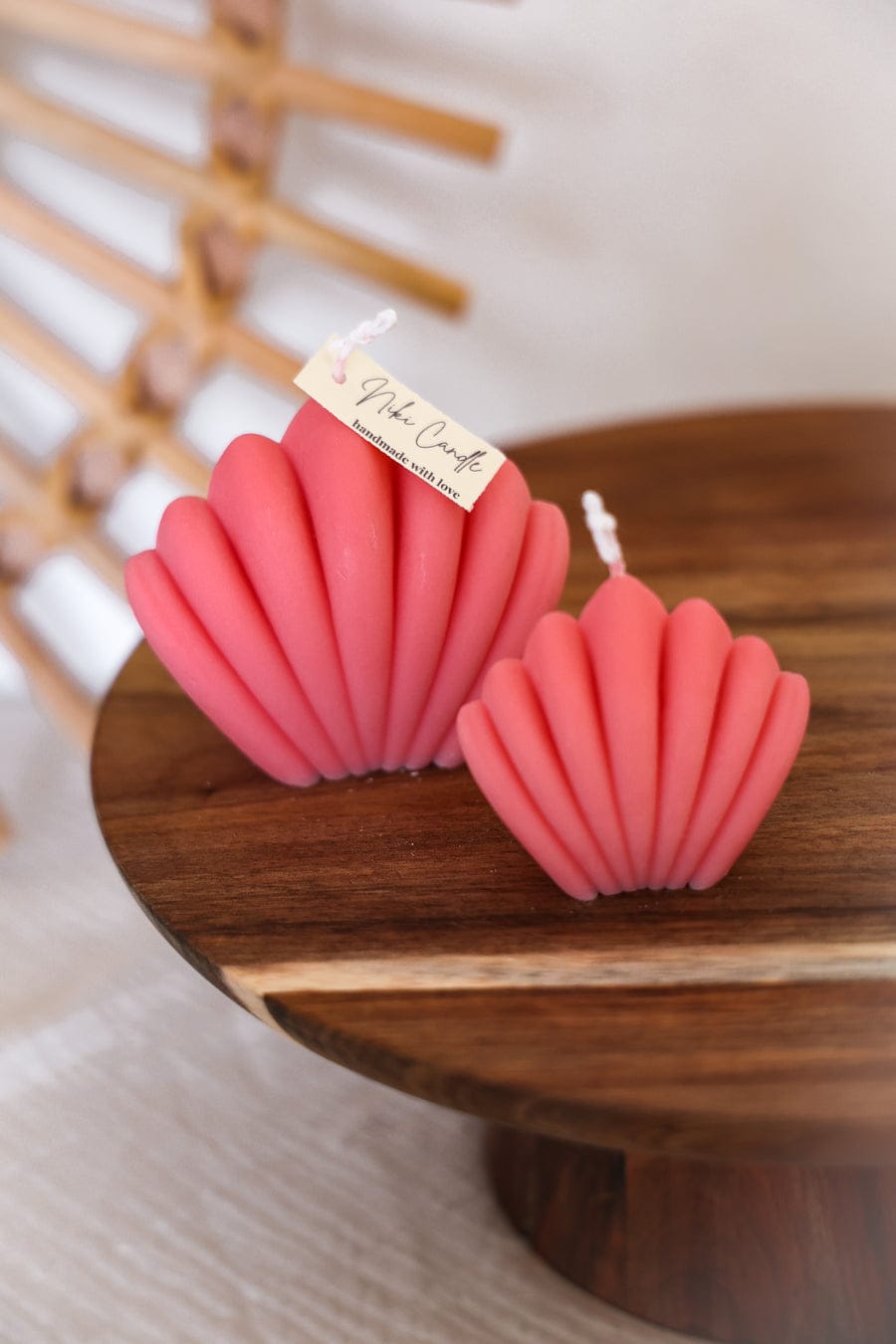 Handgemaakte kaarsen Berry Pink