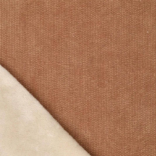 QOSS driepuntsjaal camel/creme