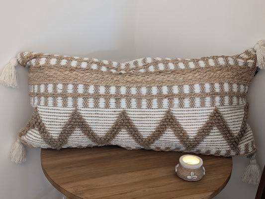 Prachtig kussen Jute
