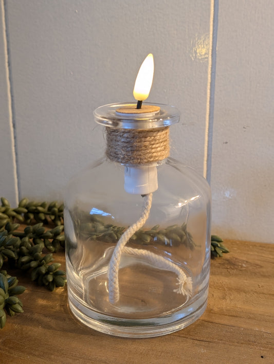 Fles met led lont