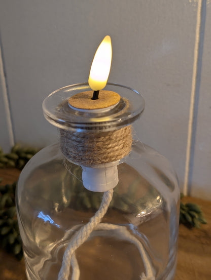 Fles met led lont