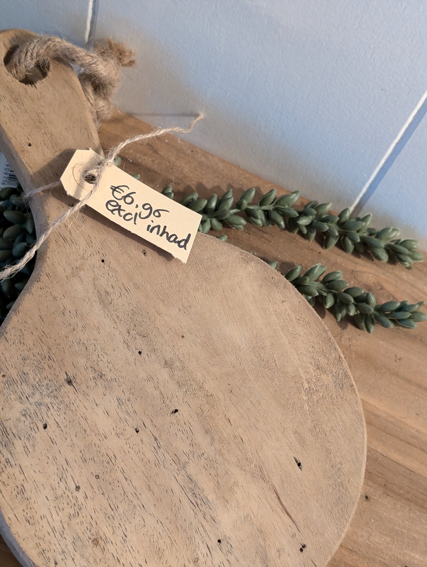 Houten plankje met handvat