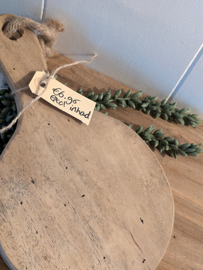 Houten plankje met handvat