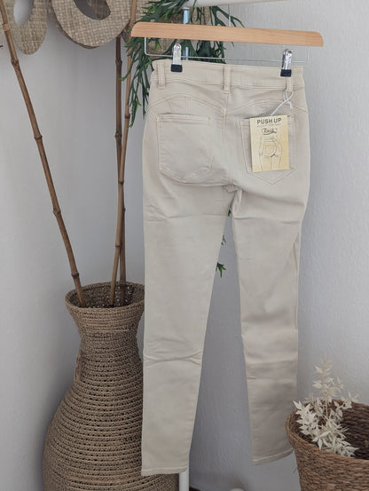 Beige jeans met push up