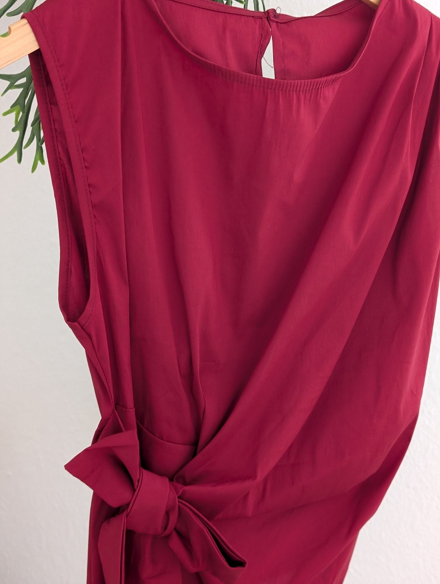 Mouwloze top Rood