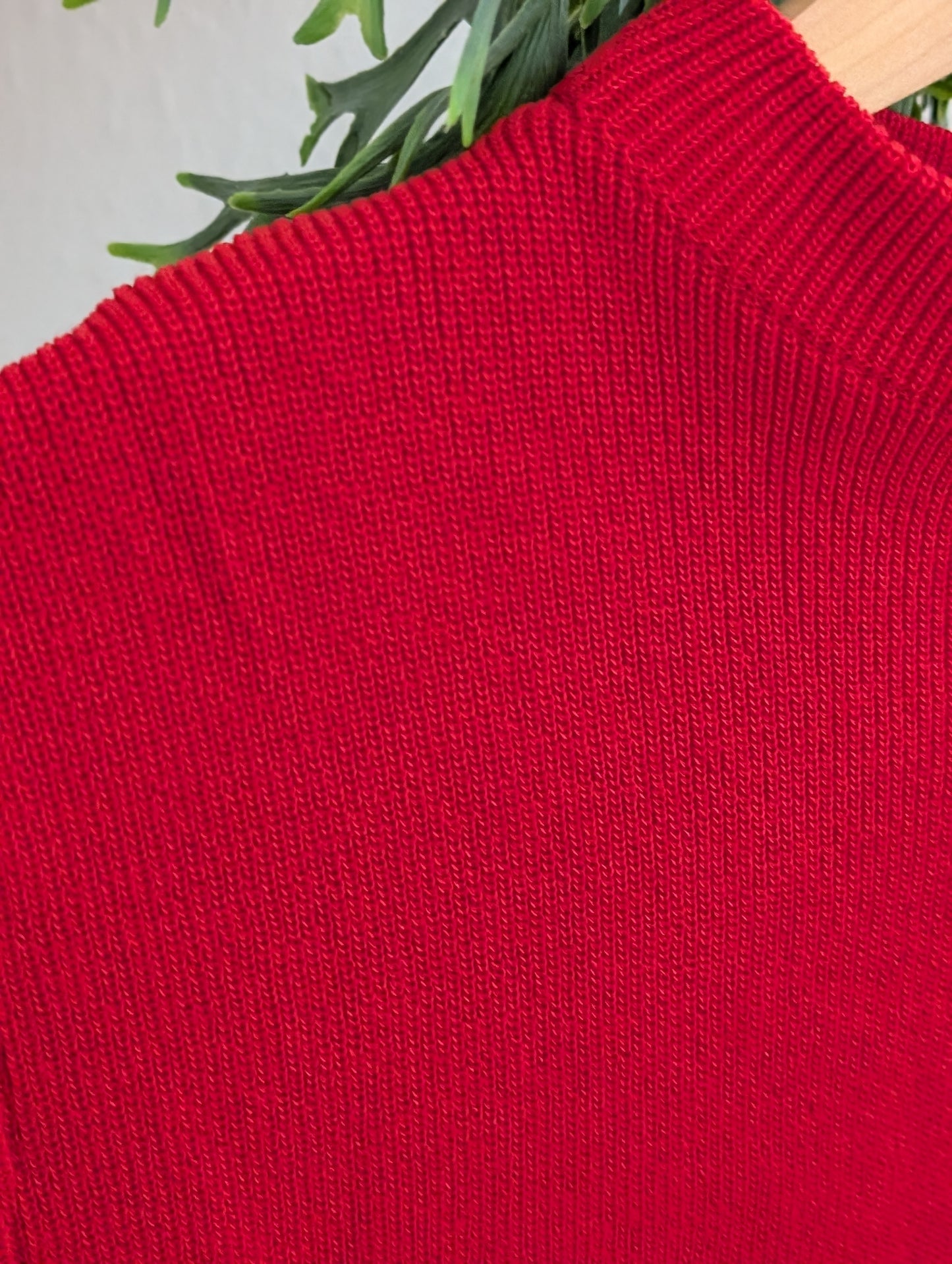 Top mouwloos Rood