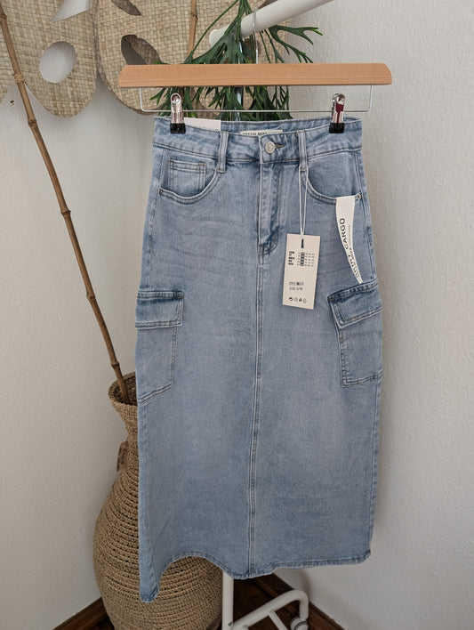 Cargo jeans rok
