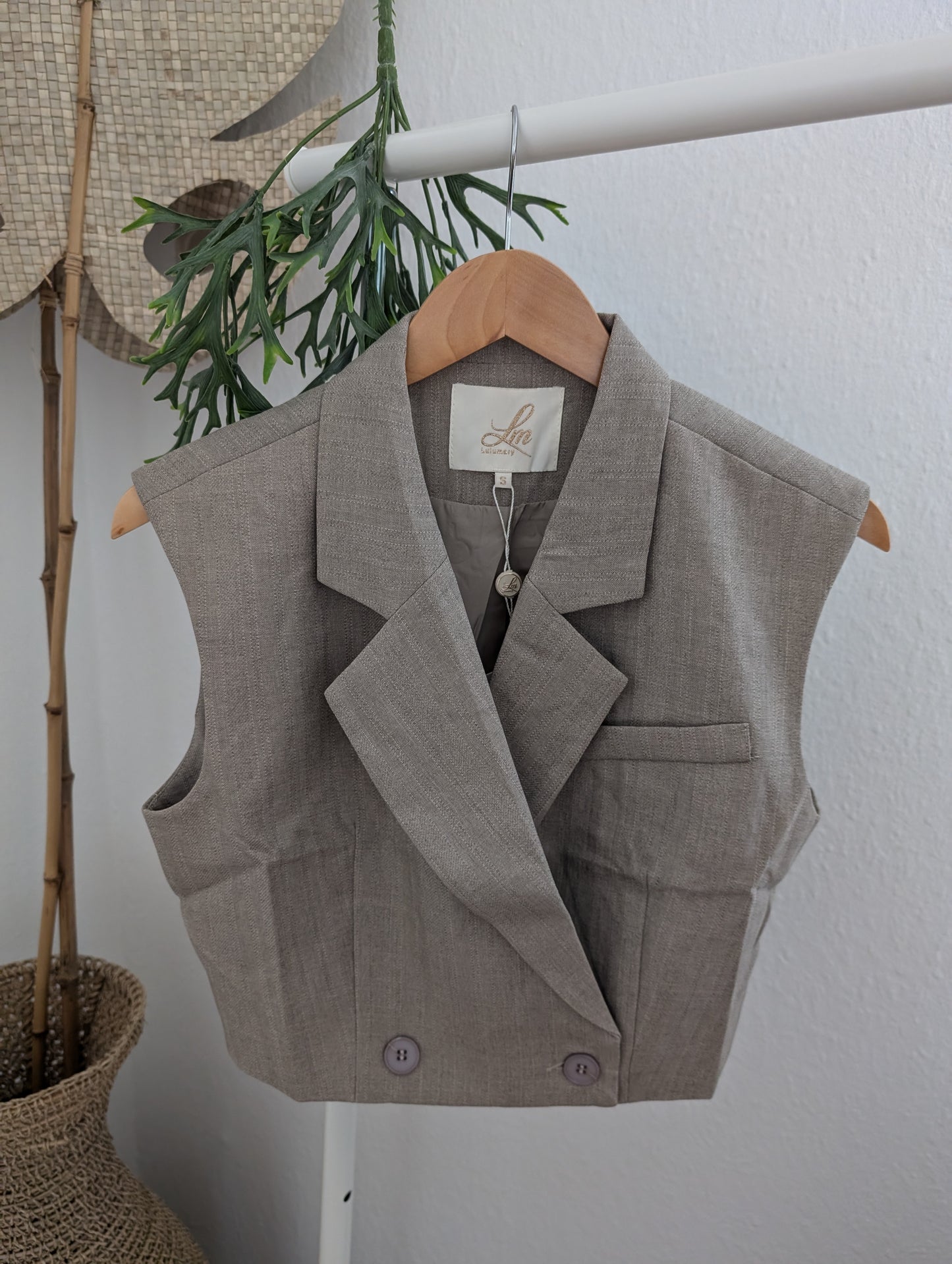 Taupe gilet