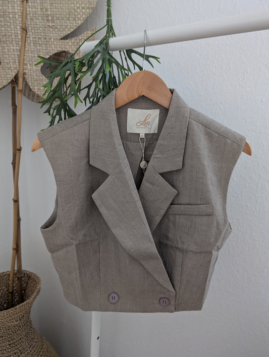 Taupe gilet