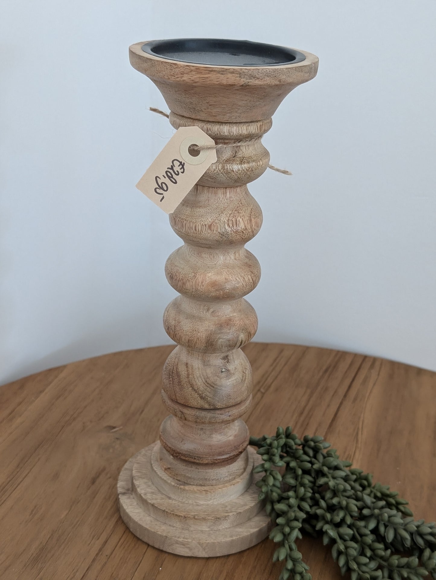 Houten kandelaar mt M