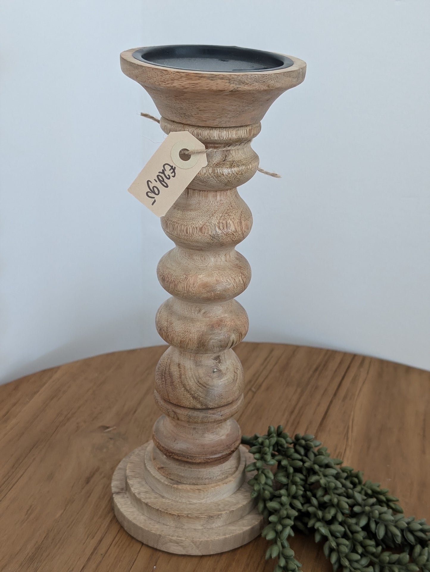 Houten kandelaar mt M