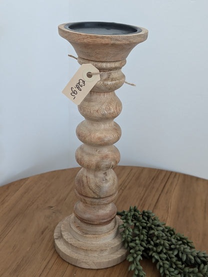 Houten kandelaar mt M