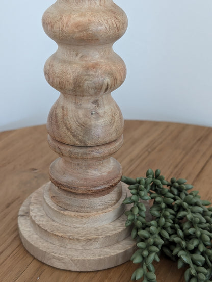 Houten kandelaar mt M