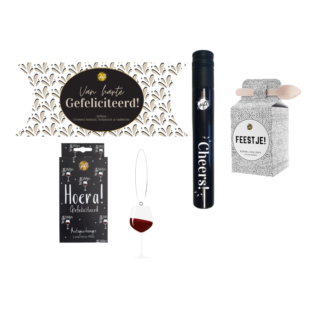 Cadeaupakket GEFELICITEERD BORREL