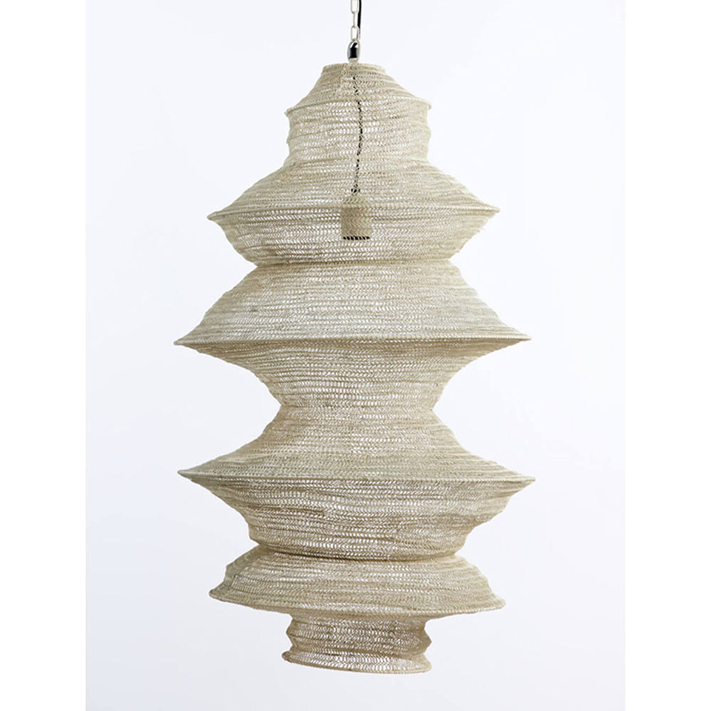 Off white uittrekbare hanglamp