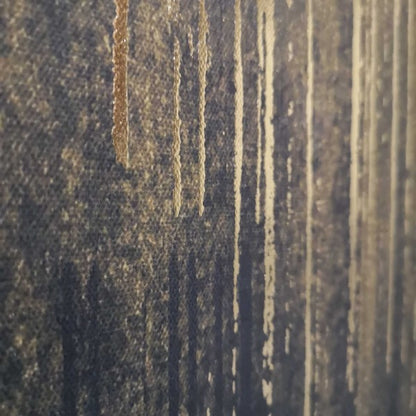 Schilderij abstract zwart-goud