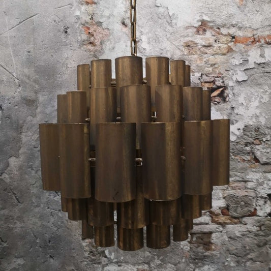 Hanglamp oud goudkleur